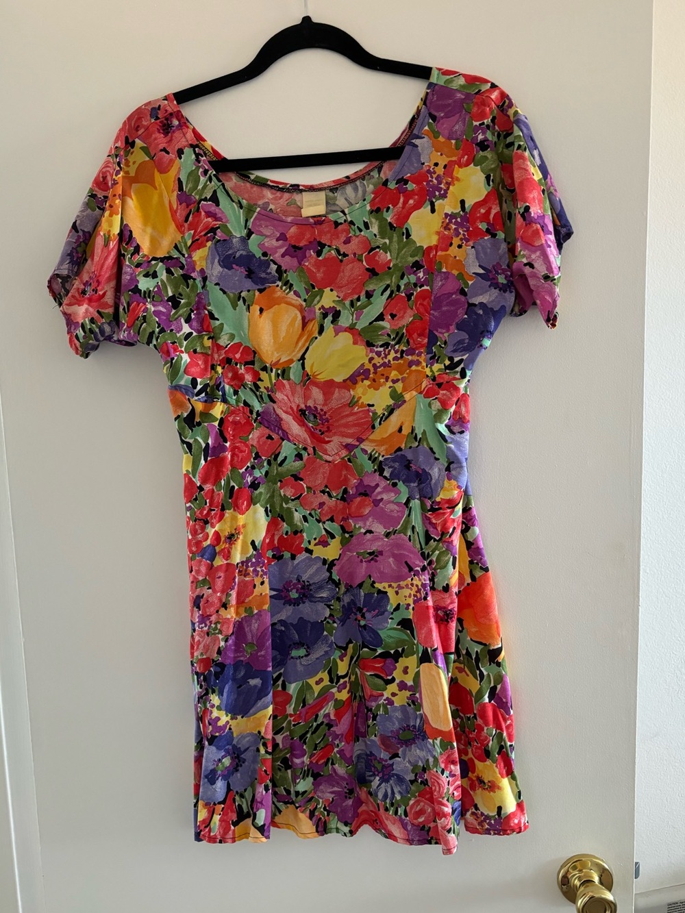 Vintage floral mini dress
